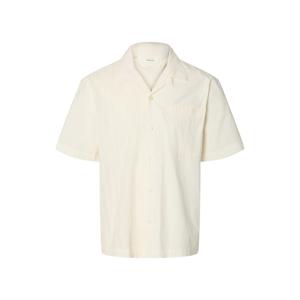 Selected Homme Relaxed Fit Broderie Short Sleeve Shirt